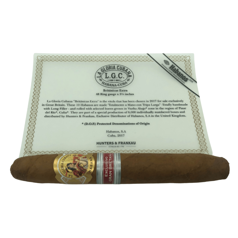 La Gloria Cubana Británicas Extras (U.K. Exclusive) - 1 single - Cigars - The Smoking Jacket