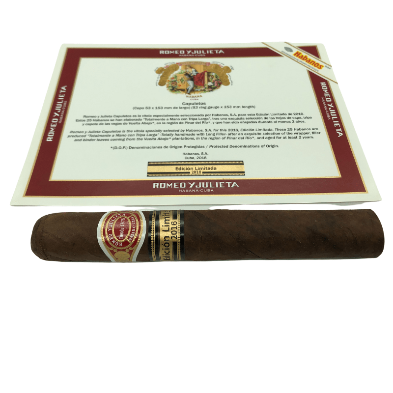 Romeo y Julieta Capuletos Limited Edition 2016 - Cigars - The Smoking Jacket