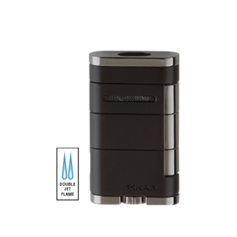 Xikar Allume Double Lighter Tuxedo - Black - The Smoking Jacket