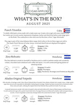 August 2025 Cigar Sampler of the Month - Cigars - The Smoking Jacket