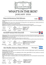 Cigar Sampler of the Month | January 2026 - Cigars - The Smoking Jacket