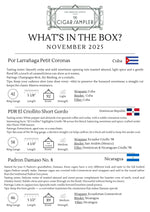 Cigar Sampler of the Month | November 2025 - Cigars - The Smoking Jacket