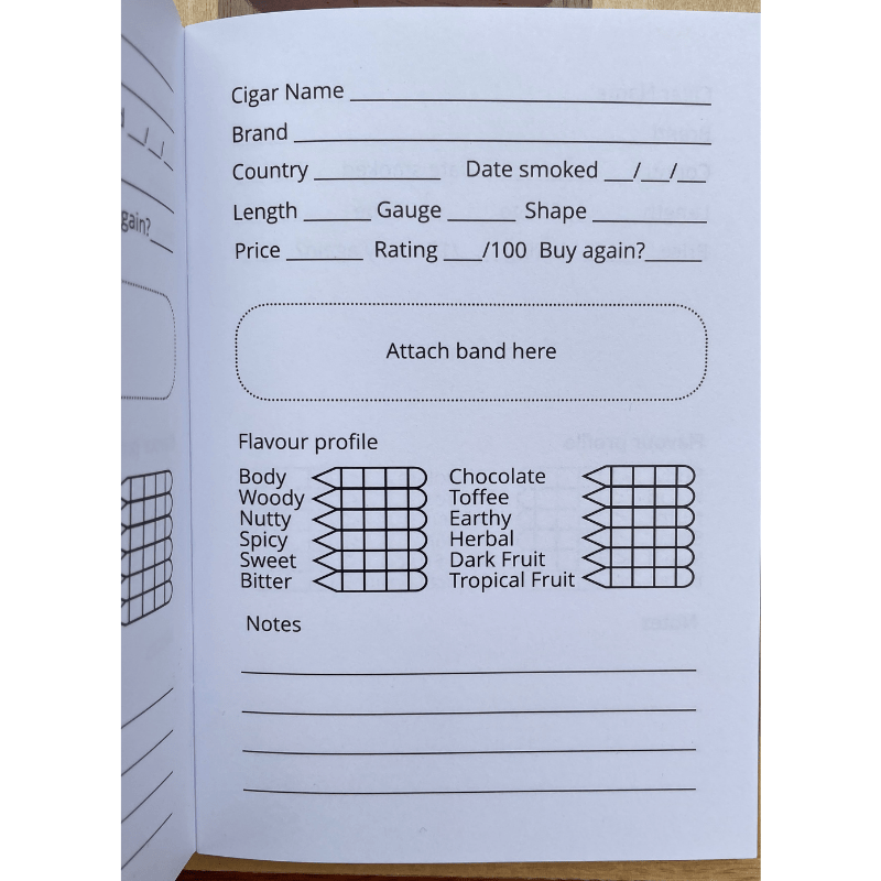 Cigar Tasting Notebook - The Smoking Jacket
