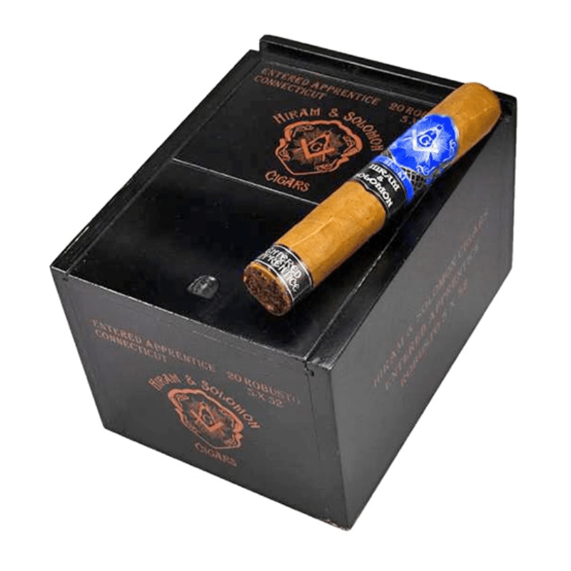Hiram & Solomon Entered Apprentice Connecticut Shade Robusto - Cigars - The Smoking Jacket