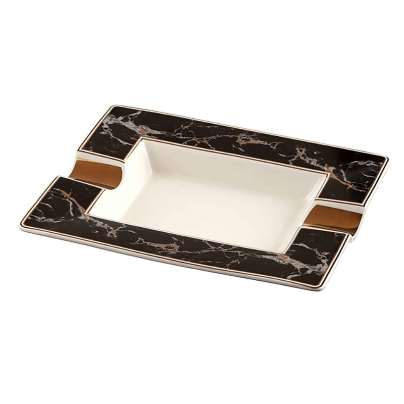 Marble Design 2 Position Cigar Ashtray - Ashtray - The Smoking Jacket