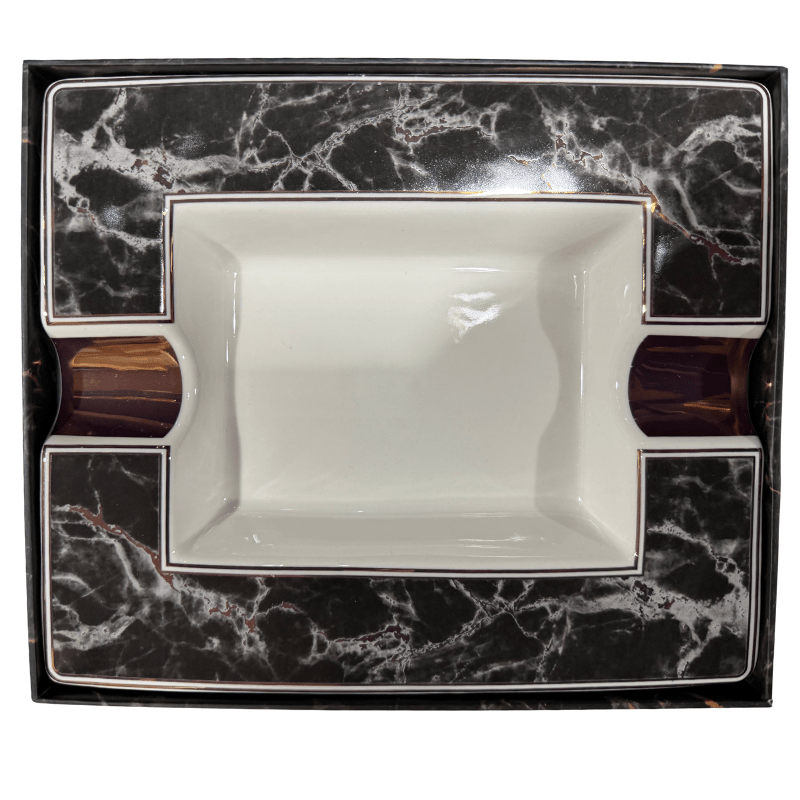 Marble Design 2 Position Cigar Ashtray - Ashtray - The Smoking Jacket