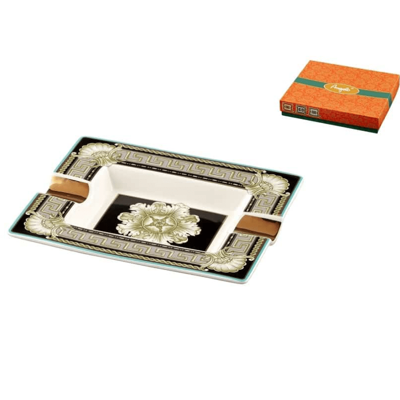 Ornate 2 Position Cigar Ashtray - Ashtray - The Smoking Jacket