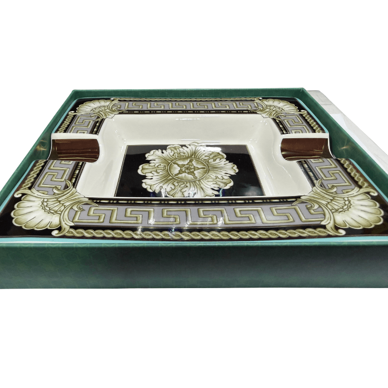 Ornate 2 Position Cigar Ashtray - Ashtray - The Smoking Jacket