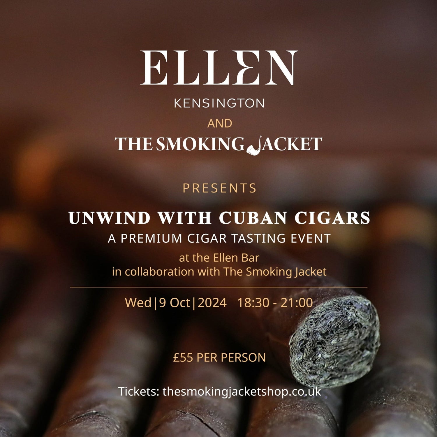 Unwind with Cuban Cigars - 9th October 2024 - The Smoking Jacket