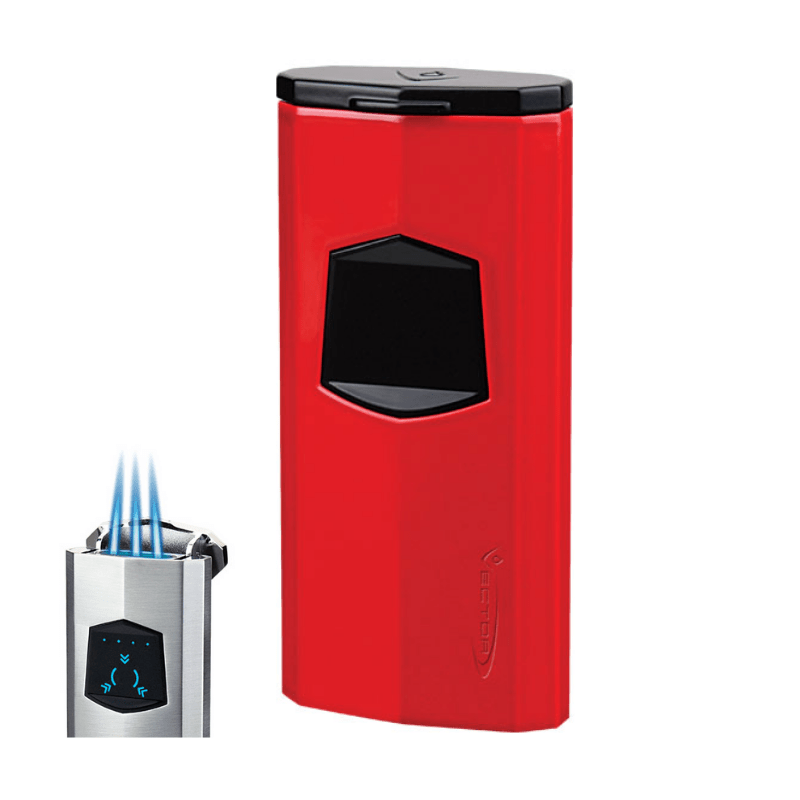 Vector Icon 08 Red Triple Jet Lighter - The Smoking Jacket